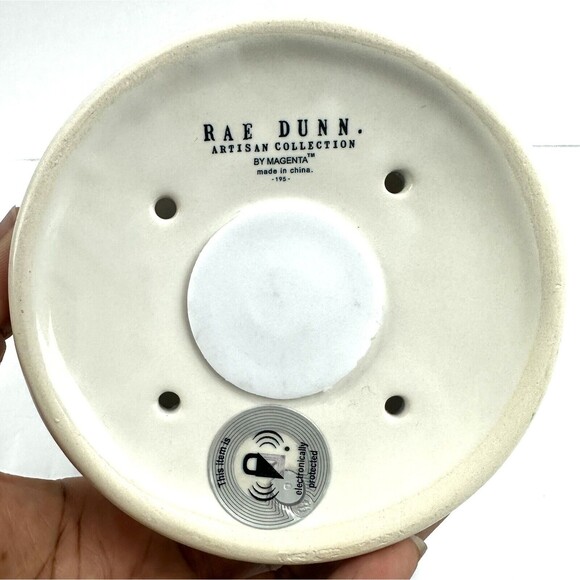 New Rae Dunn Artisan Collection By Magenta PEACE Birdhouse White Black - Picture 6 of 8